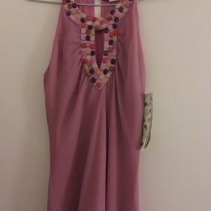 Beaded two layer top.